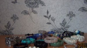 НОВИНКА!  МОЯ КОЛЛЕКЦИЯ БИЖУТЕРИИ 3 ЧАСТЬ БРАСЛЕТЫ  НАТУРАЛЬНЫЕ  И ДР  КАМНИ