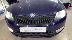 Заменили штатные линзы Skoda Rapid на светодиодные bi-led модули с функцией ближнего-дальнего света