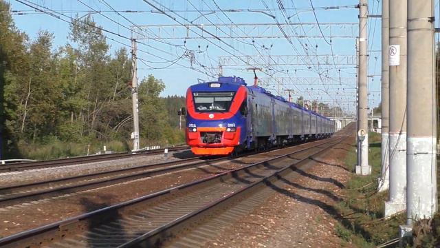 Новый экспресс РЭКС, электропоезд ЭП2Д-0103 ЦППК смотреть онлайн