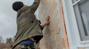 Фасадная отделка частного дома под камень.