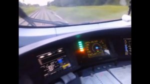 Сапсан максимальная скорость 250км/ч вид из кабины