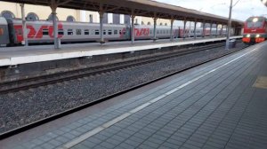 Прибытие 376 поезда на станцию "Ярославль-Главный" с сообщением "Москва-Воркута"