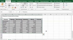 Создание базы данных в электронных таблицах. 9 класс