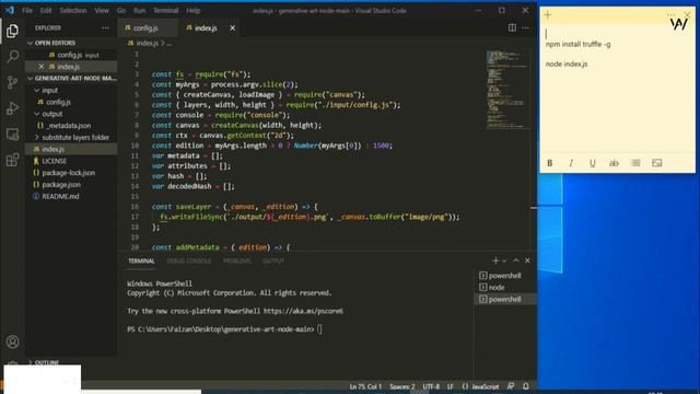 Installing Node in Code Generative art node | 10000 NFT Creation | Non Fungible Token | Complete NF смотреть онлайн