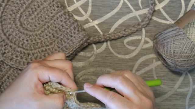 РЮКЗАК ИЗ ДЖУТА КРЮЧКОМ"!!!!! Рюкзак городского типа. МК