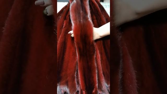 Мех норки цвет "Бордо крашеный" смотреть онлайн