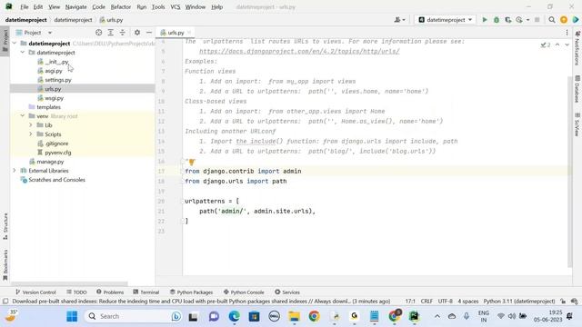 How to Display Time and Date using Django Frame Work | Python Programming | Python for beginners