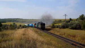 Брутальный Грохот. Тепловоз идет в Гору. 3ТЭ10М-1260Б-1225А. Медведь. Восстановительный поезд