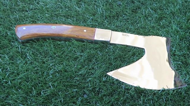 DKC-6045-RW-440c Yanna Axe Rosewood 440c Blade DKC Knives Custom Hand Made смотреть онлайн