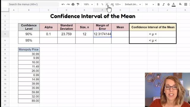 Confidence Interval of Mean in Excel and GoogleSheets смотреть онлайн
