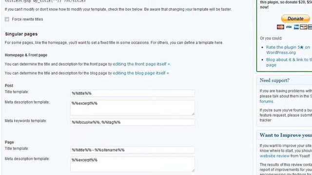 WordPress SEO Plugin by Yoast Settings смотреть онлайн