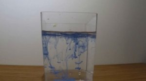 падение капли в емкость с водой