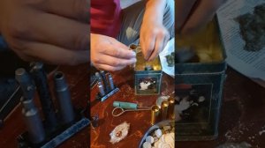Зарядка латунных гильз 12 калибра