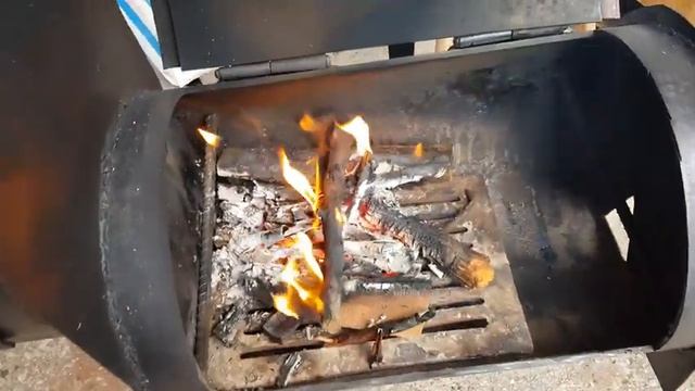 Самодельный смокер гриль. Тест.