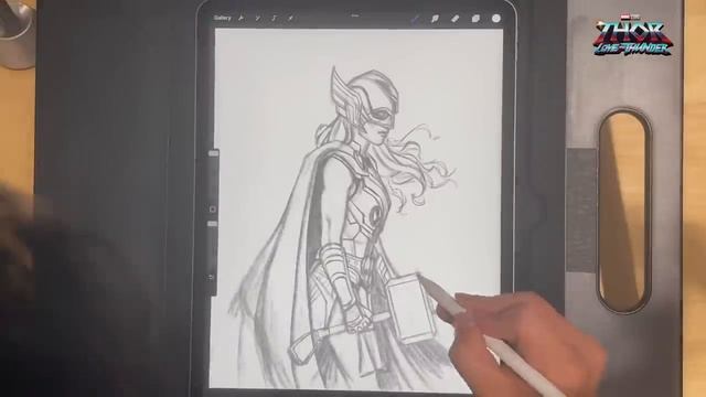Marvel Studios’ Thor: Love and Thunder | Drawing The Mighty Thor with Andy Park смотреть онлайн