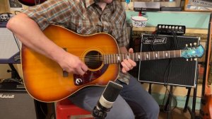 1964 Epiphone FT-79 Texan (Gibson-made) slope dreadnought guitar