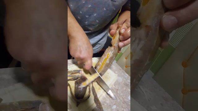 Чистим стерлядь