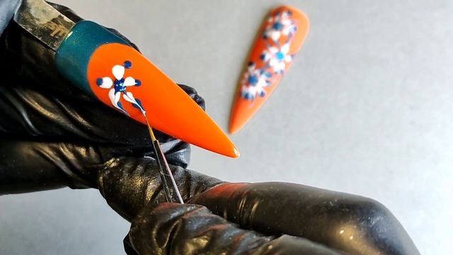 Самый Простой и быстрый дизайн весеннего маникюра. Скоростной экспресс дизайн ногтей.
