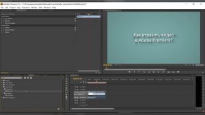 Как отразить видео в Adobe Premiere PRO?