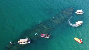 Одесский Горсовет. Затонувший корабль в Витязево.