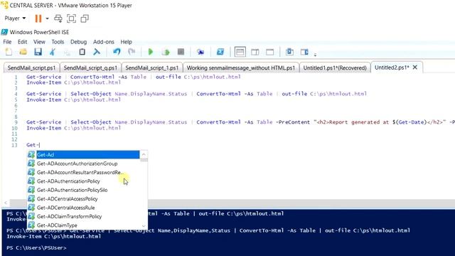 HTML Reports using Powershell