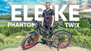ПОЛНОПРИВОДНЫЙ ЭЛЕКТРО ФЭТБАЙК мощностью 1000W | Обзор Elbike Phantom Twix 1000W