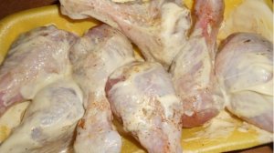 Куриные ножки с рисом в рукаве