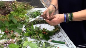 Kräuterkranz selbst gemacht | duftender Herbstkranz aus Kräuter selbst binden | DIY Anleitung