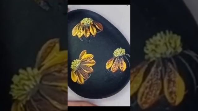 One Stroke Flower Painting with long Brush ?️?