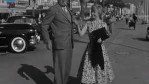 Джульетта Мазина и  Федерико Феллини в Каннах (1957)