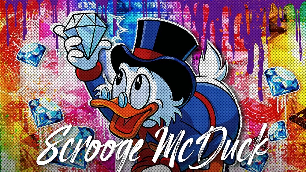 Рисую денежную картину Скрудж | ПРИВЛЕКАЕТ деньги и удачу / Scrooge McDuck