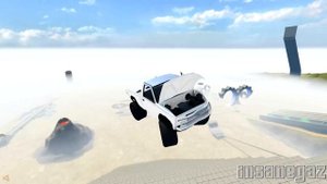 BeamNG Drive Mini Monster Pick up Truck V2 Crash Testing #30 - Insanegaz