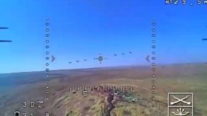 Кадры боевой работы по уничтожению позиций ВСУ с помощью FPV-дронов ЛУНЬ-7