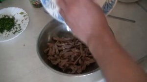 Салат деликатесный из ЯЗЫКА