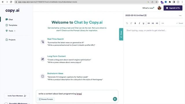 Generate a Free content faster then ChatGPT