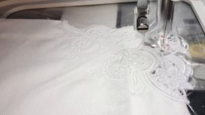 Машинная вышивка / Процесс работы / Ришелье/ салфетки