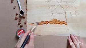 Рисование для детей. Кофе и чай каркаде.