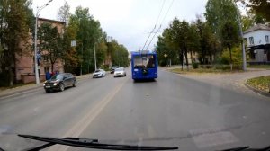 4К Догнали новый троллейбус Йошкар-Олы. АКСМ-321.