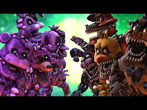 [SFM FNaF] Nightmare VR vs Toxic Animatronics