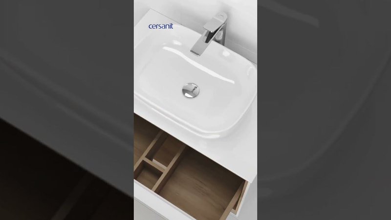 Идеальное сочетание: тумба LOUNA 80, раковина MODUO SQUARE, смеситель ODRA #ремонт #тумба #смеситель
