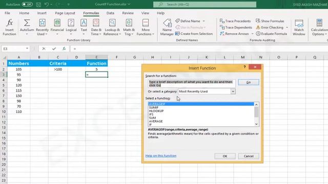 Excel =CountIf, count cells in a range that meet a single condition смотреть онлайн