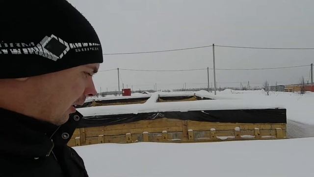 047 Стройка дома своими руками. Зима на стройке. смотреть онлайн