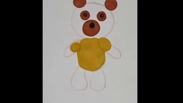 Поделка из пластилина "Медведь" смотреть онлайн