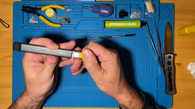 Как разобрать одноразку, электронную сигарету (VEEBA) смотреть онлайн