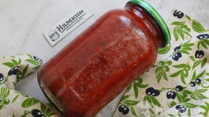 Заправка для макарон на зиму из томатов и сладких перцев