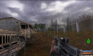 Сталкер ТЧ омочь бесу отбиться от бандитов