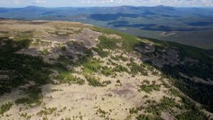 Кутурчинское белогорье - Манские мегалиты с высоты