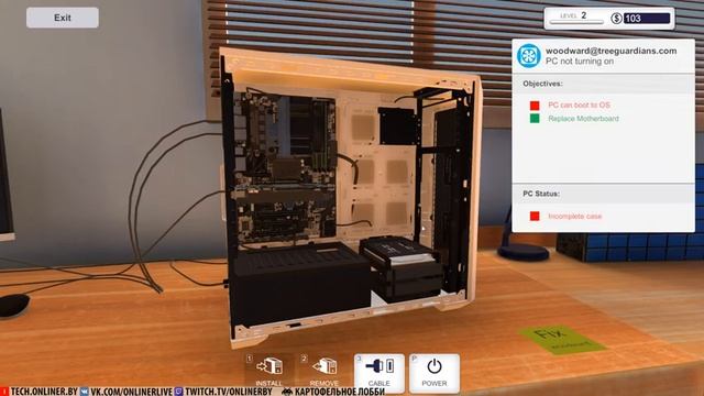 Строим контору по ремонту компьютеров | Играем в PC Building Simulator смотреть онлайн