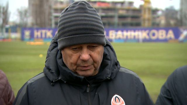 Мирча Луческу. Интервью во время открытой тренировки «Шахтера». Киев, 25/03/16