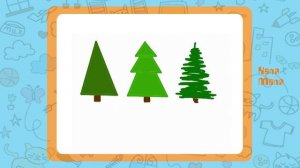 Рисуем елочку.Урок рисования для детей 3-5 лет.Каля-Маля